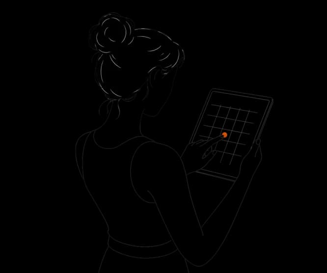 A weekly availability selector