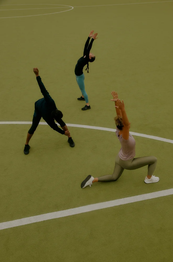 An AMA member practising movement outdoors