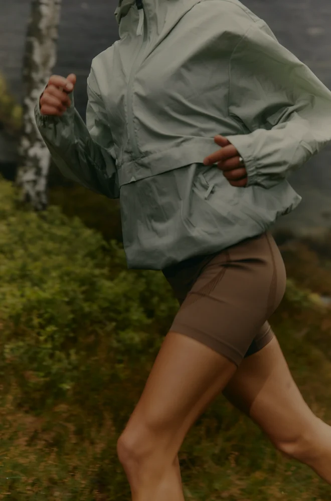 An AMA member running outdoors